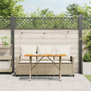 3-personers sofa med hynder og bord polyrattan beige