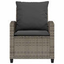 sofasæt til haven 4 dele med hynder polyrattan grå