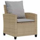 sofasæt til haven 4 dele med hynder polyrattan beige