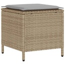 sofasæt til haven 4 dele med hynder polyrattan beige
