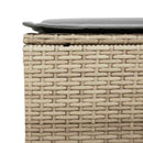 sofasæt til haven 4 dele med hynder polyrattan beige
