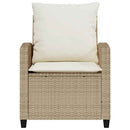 sofasæt til haven 4 dele med hynder polyrattan beige