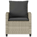 sofasæt til haven 4 dele med hynder polyrattan lysegrå