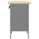 Arbejdsskab med skuffe 2 pcs Sort og grå 100 x 55 x 85 cm