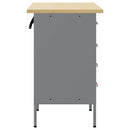 Arbejdsskab med skuffe 2 pcs Rød og Grå 100 x 55 x 85 cm