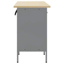 Arbejdsskab med skuffe 3 pcs Sort og grå 150 x 55 x 85 cm