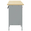Arbejdsskab med skuffe 4 pcs Sort og grå 200 x 55 x 85 cm