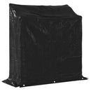brændestativ med regnslag 100,5x40,5x110,5 cm galvaniseret stål