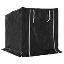 brændestativ med regnslag 101x61x110,5 cm galvaniseret stål