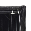 brændestativ med regnslag 200,5x80,5x110,5 cm galvaniseret stål