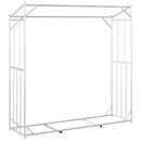 brændestativ med regnslag 200x60x200 cm galvaniseret stål