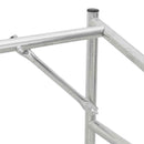 brændestativ med regnslag 200x60x200 cm galvaniseret stål