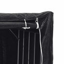 brændestativ med regnslag 200x60x200 cm galvaniseret stål
