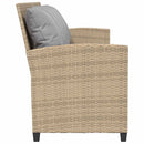 5-personers havesofa med hynder polyrattan beige