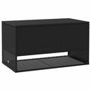 udendørs hyndeboks 100x55x55,5 cm polyrattan sort