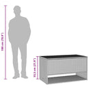 udendørs hyndeboks 100x55x55,5 cm polyrattan sort