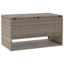 udendørs hyndeboks 100x55x55,5 cm polyrattan grå