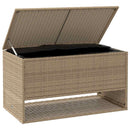 udendørs hyndeboks 100x55x55,5 cm polyrattan beige