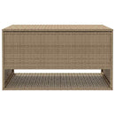 udendørs hyndeboks 100x55x55,5 cm polyrattan beige