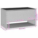 udendørs hyndeboks 100x55x55,5 cm polyrattan beige