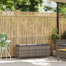 havebænk med hynde 110x30x40,5 cm polyrattan grå