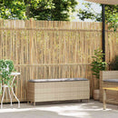 havebænk med hynde 110x30x40,5 cm polyrattan beige