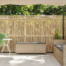havebænk med hynde 110x30x40,5 cm polyrattan beige