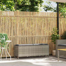 havebænk med hynde 110x30x40,5 cm polyrattan lysegrå