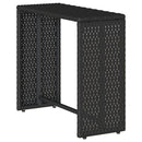 sofasæt til haven 5 dele med hynder stabelbar polyrattan sort