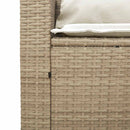 sofasæt til haven 5 dele med hynder stabelbar polyrattan beige