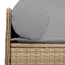 3-personers havesofa med hynder polyrattan beige