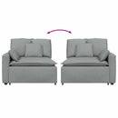 modulopbygget sofaarmlænsendemodul med hynder 100 cm lysegrå
