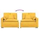 modulopbygget sofaarmlænsendemodul med hynder 100 cm lysegul