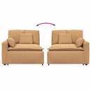 modulopbygget sofaarmlænsendemodul med hynder 100 cm beige
