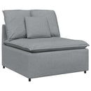 modulopbygget sofacentermodul med hynder 100 cm lysegrå