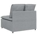 modulopbygget sofacentermodul med hynder 100 cm lysegrå