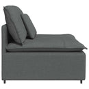 modulopbygget sofacentermodul med hynder 100 cm mørkegrå