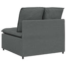 modulopbygget sofacentermodul med hynder 100 cm mørkegrå