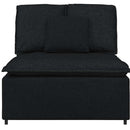 modulopbygget sofacentermodul med hynder 100 cm sort