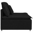 modulopbygget sofacentermodul med hynder 100 cm sort