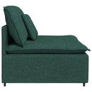 modulopbygget sofacentermodul med hynder 100 cm mørkegrøn