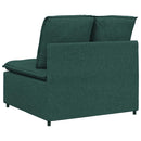modulopbygget sofacentermodul med hynder 100 cm mørkegrøn