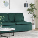 modulopbygget sofacentermodul med hynder 100 cm mørkegrøn