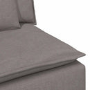 modulopbygget sofacentermodul med hynder 100 cm gråbrun