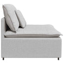 modulopbygget sofacentermodul med hynder 100 cm skygrå