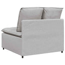 modulopbygget sofacentermodul med hynder 100 cm skygrå