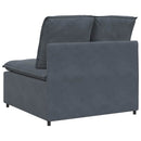 modulopbygget sofacentermodul med hynder 100 cm mørkegrå