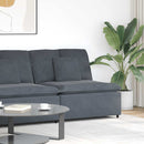 modulopbygget sofacentermodul med hynder 100 cm mørkegrå