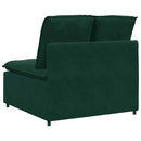 modulopbygget sofacentermodul med hynder 100 cm mørkegrøn