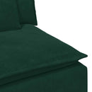 modulopbygget sofacentermodul med hynder 100 cm mørkegrøn